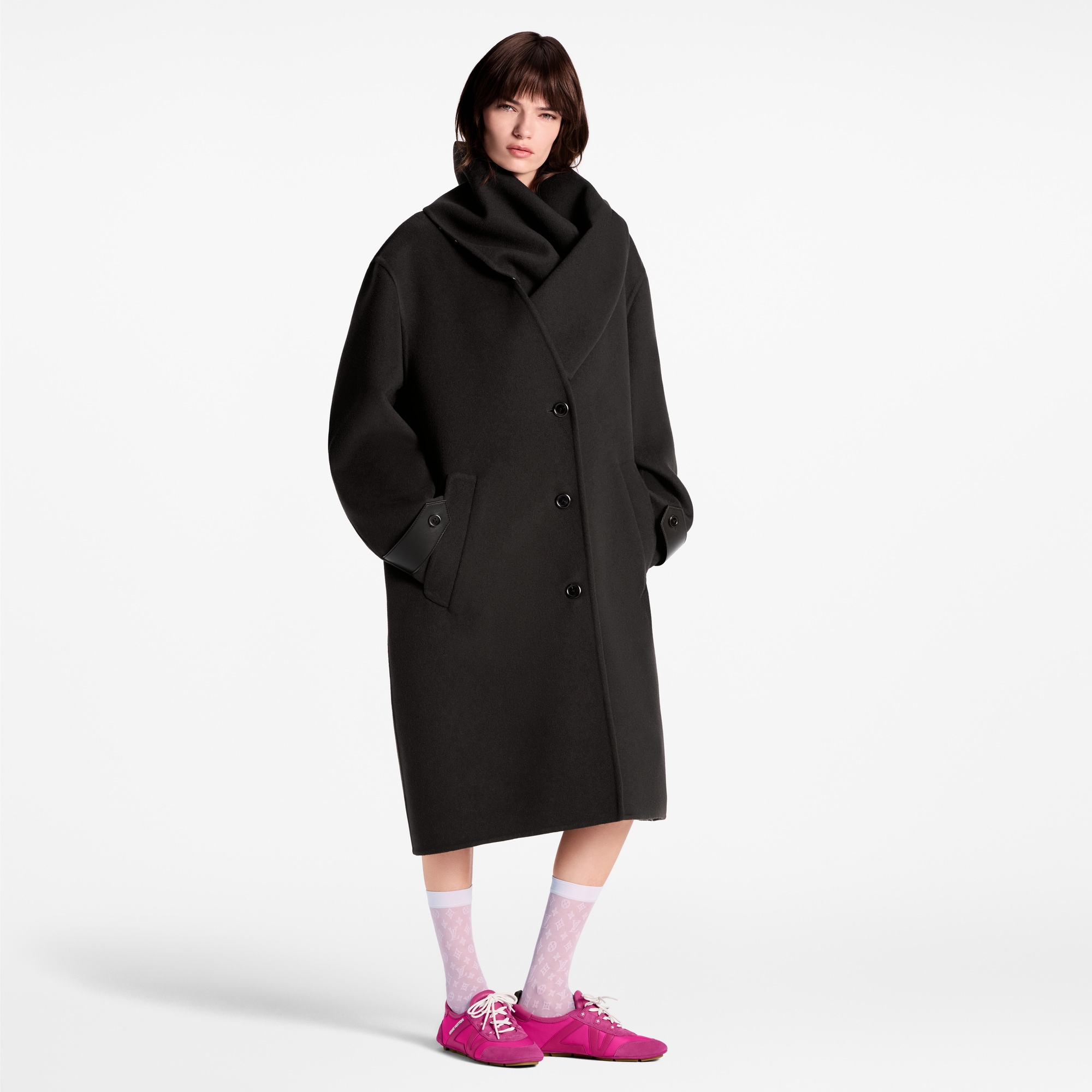 Removable Collar Coat - Luxury Brown | LOUIS VUITTON